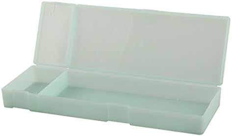 Qtqgoitem Пластмаса Водоустойчив Преносим кутия за съхранение на козметични дръжки с Правоъгълна форма, калъф цвят Зелен (модел:
