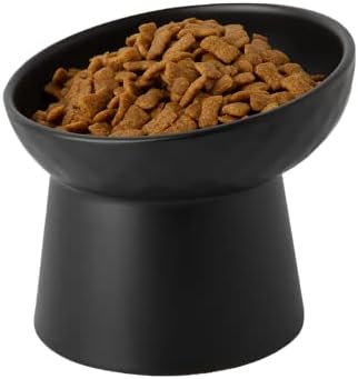 Малки керамични купички за котки KITCHENLESTAR с повдигната горна част, Наклоняемые Купичка за храна или вода,