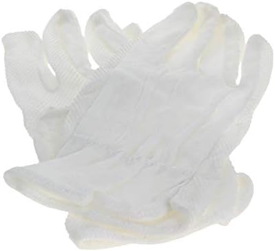 Othmro 1 чифт Бели Ръкавици Точка пластмасови памучни нескользящие ръкавици Хидратиращ Бял Етикет
