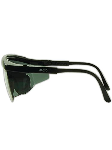 Защитни очила MAGID Y30BKGY Gemstone Sapphire със сиви лещи и черна рамки (Един чифт)