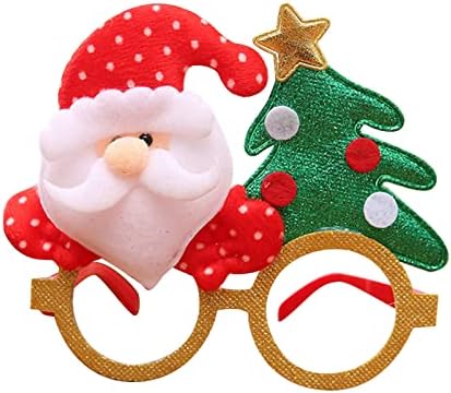 NSQFKALL Украса на коледното рамки за очила е Подходящ за Коледното парти е Подходящ за повечето хора Столове за събития на Едро (розово, един размер)