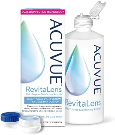 Универсален Дезинфекционен разтвор ACUVUE® RevitaLens, 10 унции. (Опаковка от 4 броя)