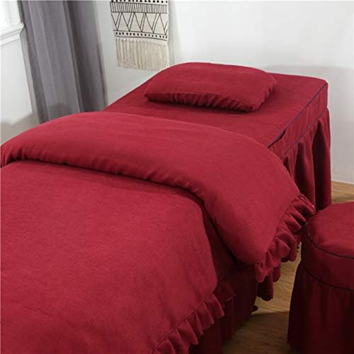 Комплекти Чаршафи за Масаж на масата, Обикновена Дантелени Покривки за легло в Скандинавски стил, 4 предмета,