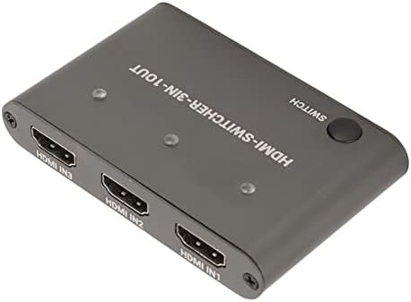 3-Портов Видеомикшер Високоскоростен 4K HD Мултимедиен Интерфейс Превключвател за PC монитор