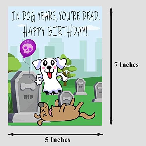 Картичка за рожден ден в кучешки години, пощенска Картичка за рождения ден на кучето, пощенска Картичка честит