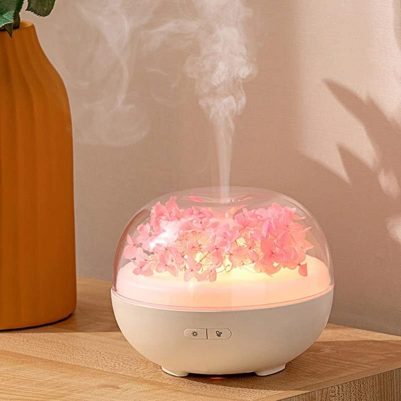 Дифузор Етерично Масло HOUKAI Aroma Безшумен Овлажнител на въздуха за Ароматерапия Cool Mist за Домашен офис Цветен