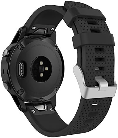Каишка MoKo, който е съвместим с Garmin Fenix 5S, Мек силикон Взаимозаменяеми каишка за часовник Garmin Fenix 5S Plus,