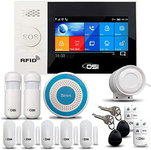 【OSI Безжична Wi-Fi система за сот алармени системи за умен дом САМ-14 бр. + OSI Интелигентна камера за сигурност + OSI