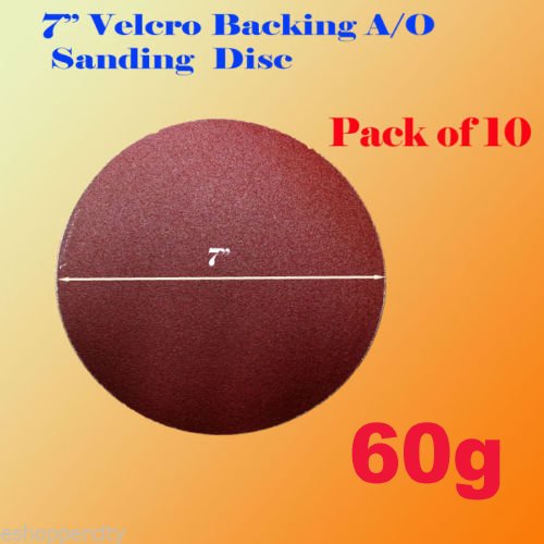 Опаковка 10x7 диск за Шлайфане с Шкурка 60 Хартиен Мелница с подплата под формата на Куки и Примки Абразивная шкурка Peel