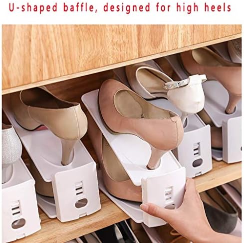 Органайзер за обувки LKH Gray, Спестяване на място в офисите за обувки, 3-Скоростни Регулируеми Отделения за обувки, Устройство
