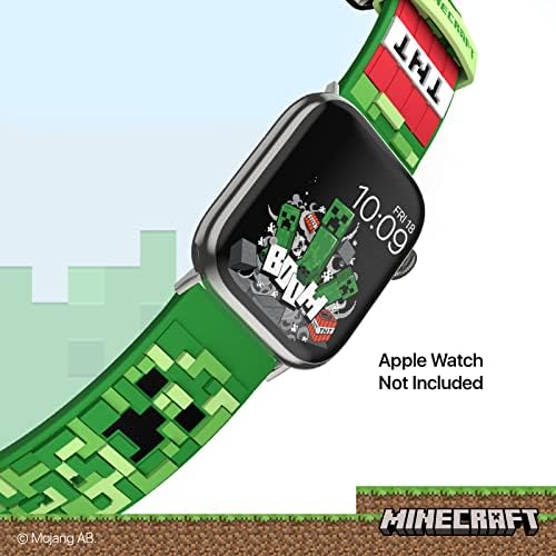 Колекция ремъците за умни часа на Minecraft - Официално лицензирани, са съвместими с всички размери и серии Apple Watch (часове