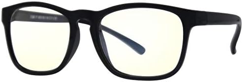 Детски Блокер Синя Светлина Очила с защита от Пренапрежение на очите, UV-защита за онлайн игри 2-5 години (48 мм, ярко черно)