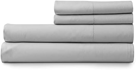 Комплект Спално бельо от MARTHA STEWART от Органичен памук King Size без ГМО | Чаршаф с фиксирана Подплата - Калъфки за възглавници