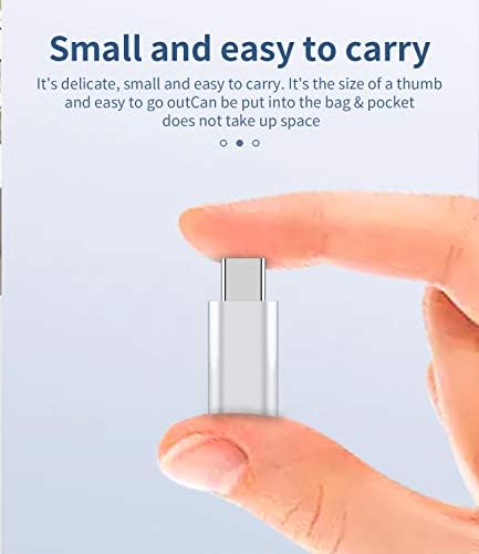 3 опаковки адаптер Lightning за свързване към USB-C, Тип на Зареждане на Samsung Galaxy S20 Ultra Z Flip Note S9
