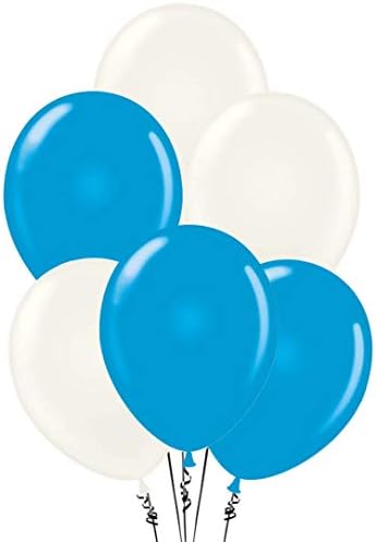 Балони PMU 11 Инча PartyTex Premium Baby от синьо и кафяво латекс Pkg/25