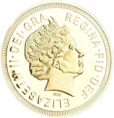 Монета постави Нов 2015 Британски Шериф s Златна Възпоменателна Монета Кралица Героична Рицар Икона Убиец Дракон Паладин Копие