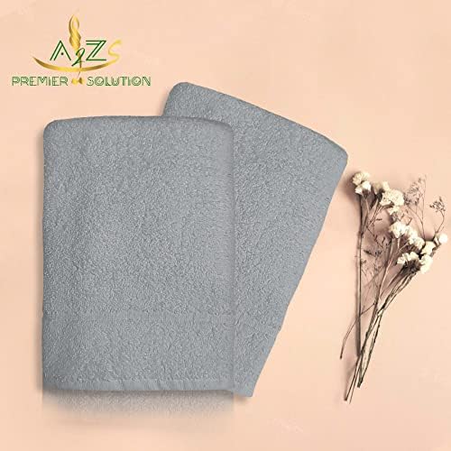 Кърпи за ръце A2Z Premier Solution, Комплект от 2 бели и кремави кърпи за ръце Cam Border Design-Махровое Памучно