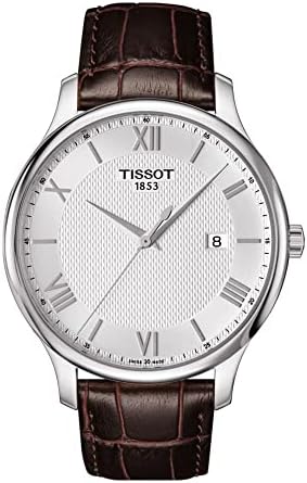 Мъжки Ръчни часовници Тисо Tradition от неръждаема стомана Кафяв цвят T0636101603800