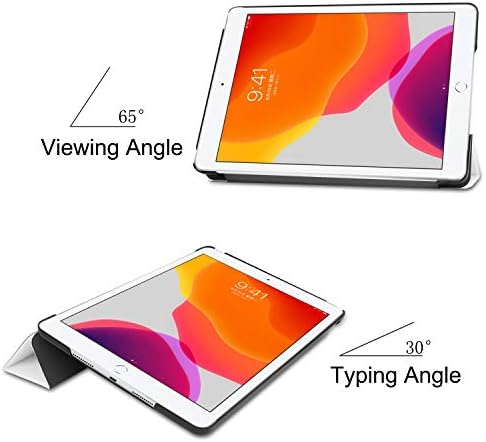 Калъф TiKeDa за iPad 9th / 8th / 7th поколение, iPad 10.2 2021/2020/2019, Тънък Защитен smart-калъф с твърд заден панел