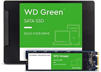 Вътрешен твърд диск Western Digital WD Green SSD с капацитет от 1 TB SATA III 6 Gb / s, 2,5 / 7 мм, до 545 MB/сек - WDS100T3G0A