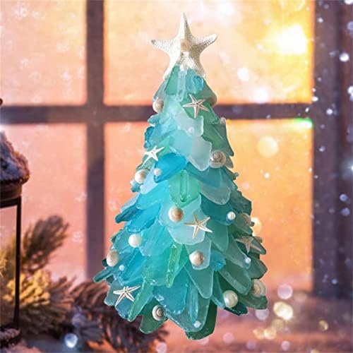 Украса За Коледната Елха QBOMB, Прекрасна Мини Коледно Дърво, Подаръци За Мини Елхи На Прозореца, Украси
