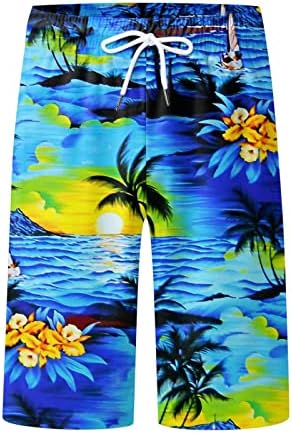 MIASHUI Плажни Шорти За Момчета Бански костюми за Мъже Летни Панталони Големи Размери, С Джоб На съвсем малък Свободни Ежедневни Спортни Неонови Плажни Шорти