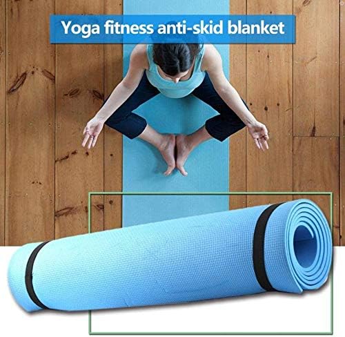 Килимче за йога YIHANG - Екологично чисти нескользящие подложки за фитнес, йога за жени и мъже с ремъци за движение