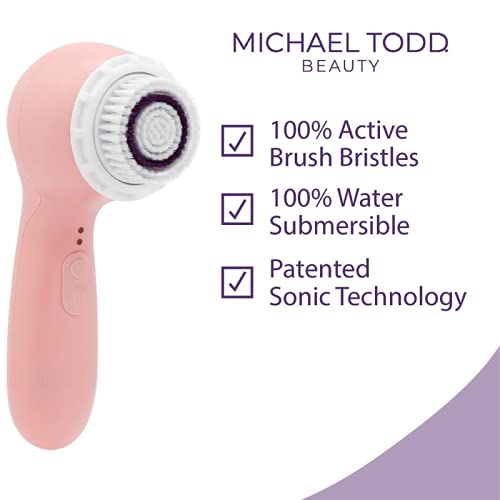Michael Todd Beauty - Soniclear Petite – Система от четки за почистване на лицето – 3-Бързо Отшелушивающая четка за лице