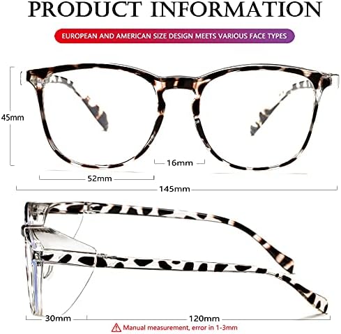 Защитни очила AIEYEZO за жени, по-Големи Фарове за Очила за медицински сестри, Блокиране на Синя светлина, Сертифицирани