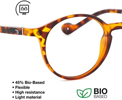 Очила за четене DIDINSKY Readers от пресбиопия със защита от синя светлина за мъже и жени. Гума на допир, гъвкав