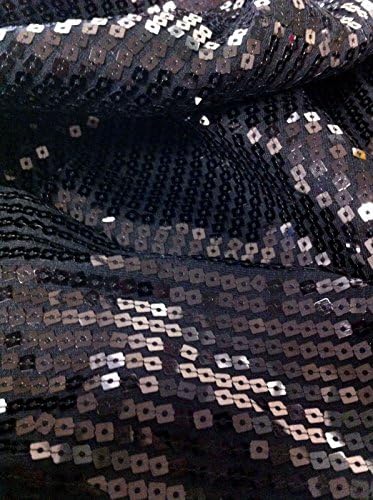 4 мм, черни квадратни обикновена блестящи пайетки на вискозен тъкани от ликра двор