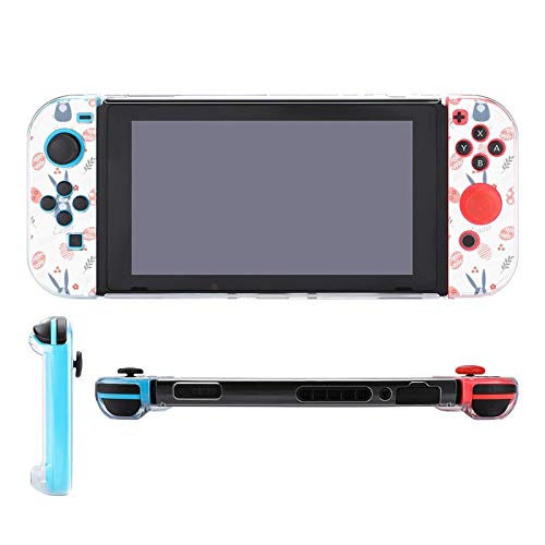 Калъф за Nintendo Switch, Великденски Комплект от пет елементи с Хубав Пастельным Заек, Защитен Калъф, Аксесоари за Игралната