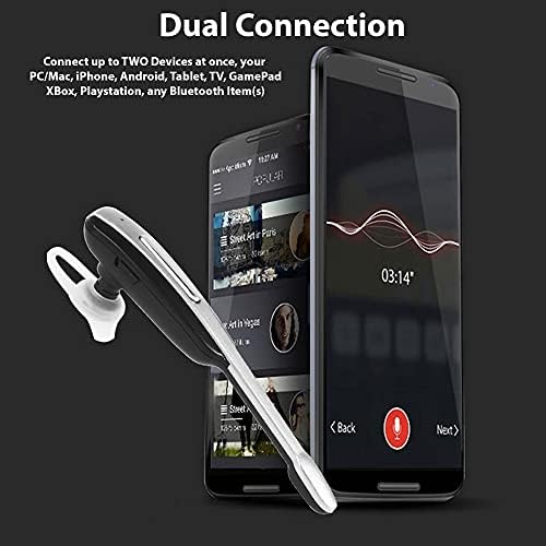 Слушалки TEK STYZ, Съвместима с ухо Nokia T20 in Ear Wireless Bluetooth с шумопотискане (черен /сребърен)