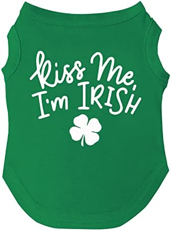 Размери на тениски Kiss Me, I ' m Irish Къщата за кученца, играчки и големи породи (69 зелени, 6X-Large)
