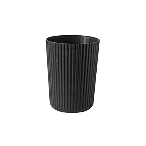 Кофа за боклук lUCBEI Кръгла кофа за Боклук Спалня Кухня и Хол Размер Без капака Пластмасова Многоцветен кош за Хартия Кошчето за Боклук (Цвят: черен размер: M)