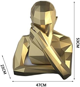 Мрачен Човек с Творческо Декорация на Стените направи си САМ Хартиена Модел 3D Хартиен Трофей Ръчно изработени Хартиена Скулптура Геометрична Пъзел Оригами