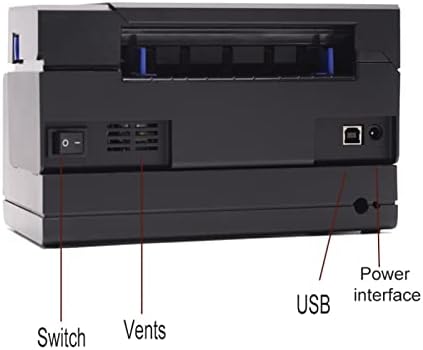 Принтер за етикети ZSEDP 100x150 мм Адрес за Доставка Термотрансферен Печат със Стикери за Логистична Експрес-индустрия