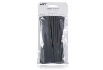 Свиване тръба NTE Electronics 47-20906-BK, Тонкостенная, коефициент на свиване 2: 1, Диаметър 3/4 инча и дължина 6