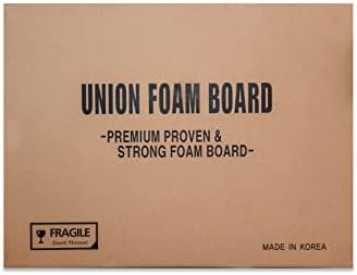 Пенопластовая дъска Union Strong 24X36 3/16 10 бр. в опаковка: Матова повърхност с висока плътност за професионална употреба,