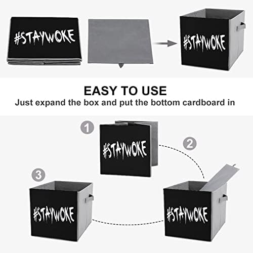 Останете Будни Сгъваеми Кутии За Съхранение на Основите на Сгъваеми Тъканни Кубчета За Съхранение на Кутии-Организаторите с Дръжки