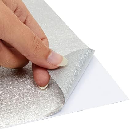 Ролка за Контакт хартия със сребърен блясък за занаяти собствените си ръце, Художествена стикер за Scrapbooking (17,7