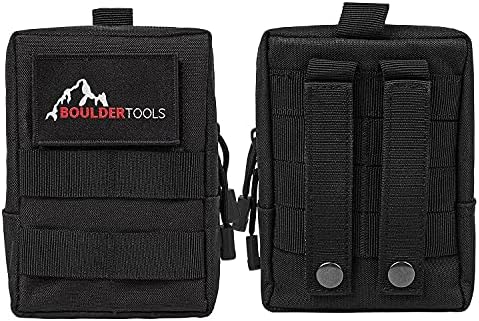 Boulder Tools - Компактен комплект за ремонт на гуми с чанта за съхранение на Molle. Тежкотоварни Универсален