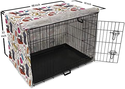 Подвижна Модерен Калъф за клетка за кучета, Фигура с Анимационни Оборудване за Шивашки под формата на Конци
