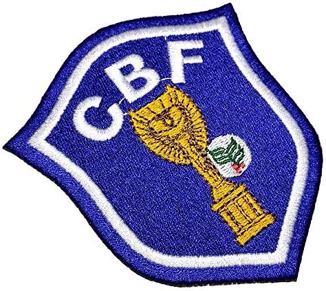 Емблема на националния отбор на Бразилия по футбол TBR069T CBF 1982 г., бродирани нашивкой, Выгладит желязо или пришьет