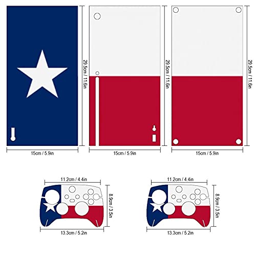 Флаг Тексас Скинове за конзолата Xbox серия X И контролер Vinyl Стикер на кожата, Стикер-калъф За опаковане (Xbox X