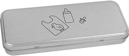 Метална Лидице кутия за канцеларски материали Azeeda Лигавник, залъгалка и бутилка на панти / Кутия за съхранение (TT00190507)