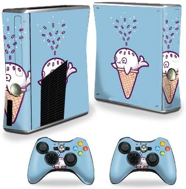 Кожата MightySkins, съвместим с конзола Xbox 360 S - Кит Ice Cream | Защитно, здрава и уникална vinyl стикер-опаковка | Лесно се нанася, се отстранява и обръща стил | Произведено в САЩ
