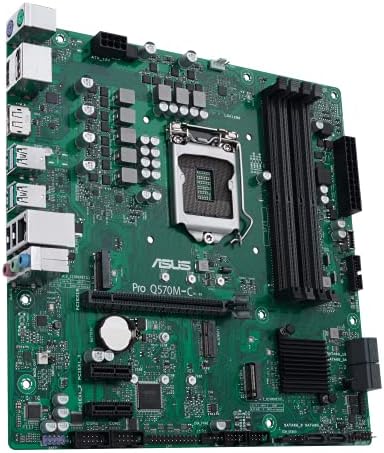 Дънна платка ASUS Pro Q570M-C/CSM LGA1200 (Intel 10-ти и 11-ти поколения) mATX за търговска употреба (PCIe