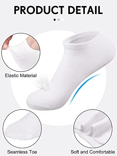 150 Чифта Чорапи на Щиколотках с Дълбоко Деколте, Удобни и Абсорбиращи Влагата Леки Чорапи на Щиколотках, Ежедневни