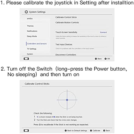 Подмяна на джойстик GuliKit Switch Joycon, [Без плаващите] Джойстик с ефект на Хол за ключ /Превключвател OLED /превключвател Lite, Контролер Joycon за ляво / дясно ключ, Комплект инст